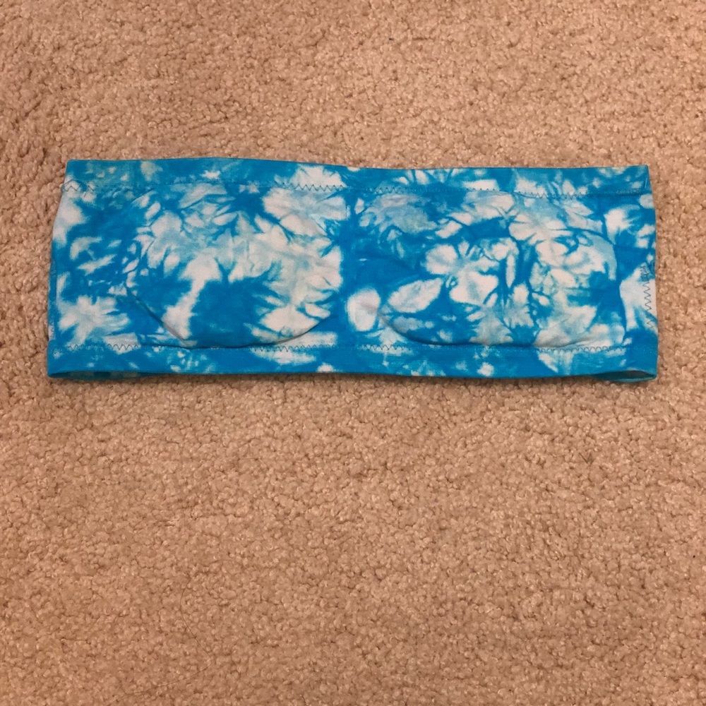 Blue Tie-Dye Bandeau